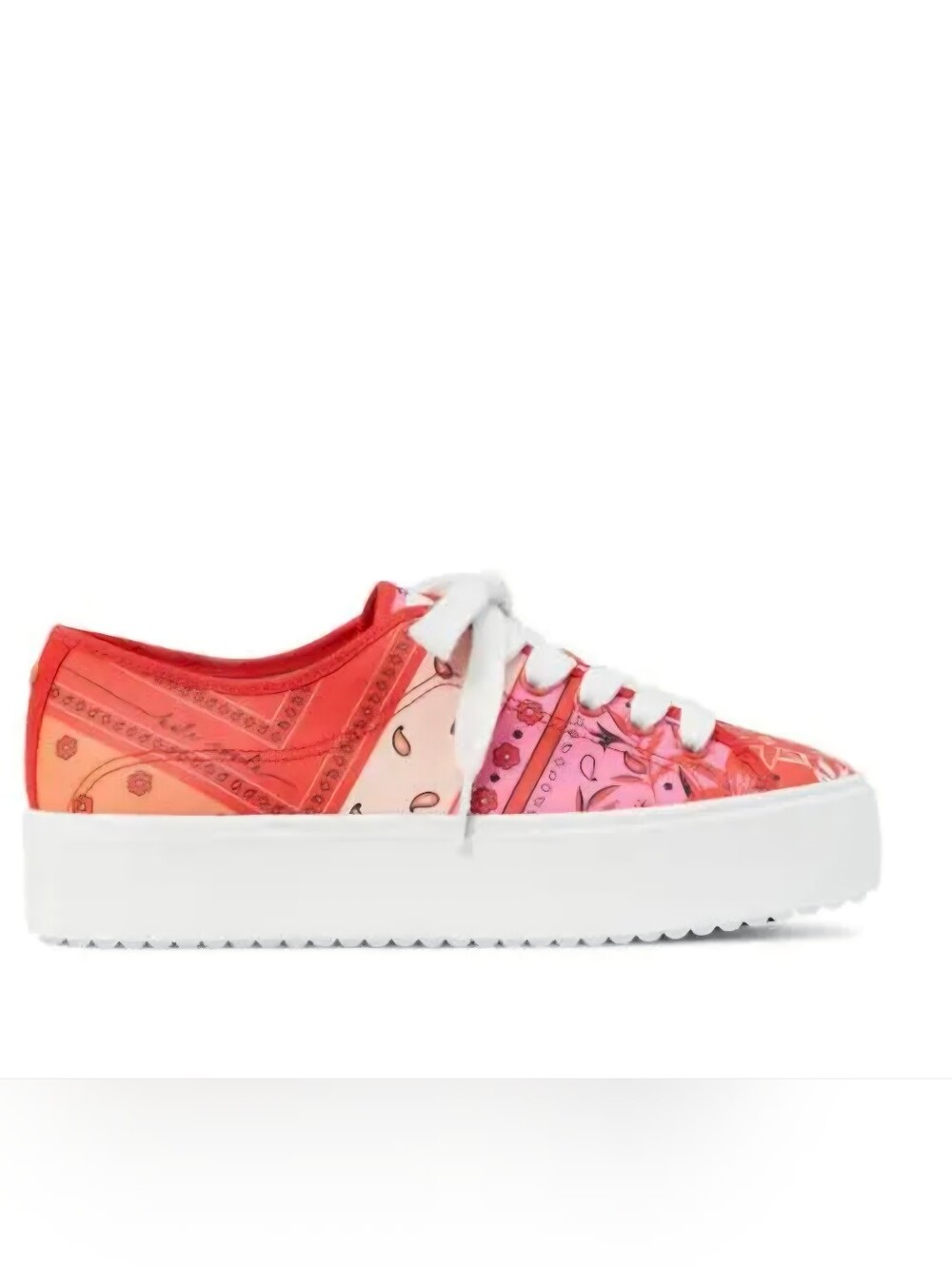 kate spade Serve Bandana Patchwork Pink-red -Print Platform Sneaker